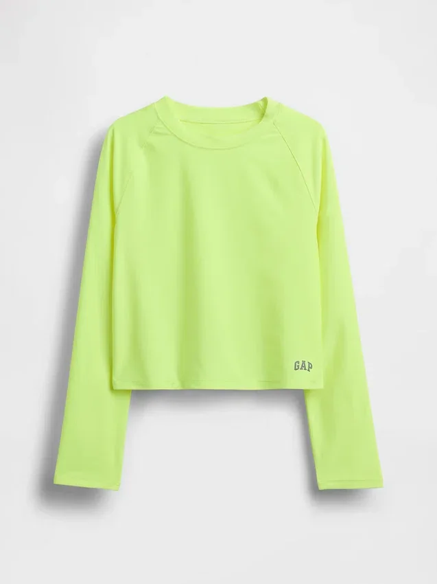 Camiseta de protección para niños con mangas raglán
