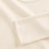 Camiseta de punto acanalado con punto calado