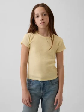 Camiseta de punto acanalado para niños