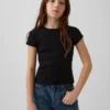 Camiseta de punto acanalado para niños