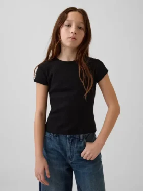Camiseta de punto acanalado para niños