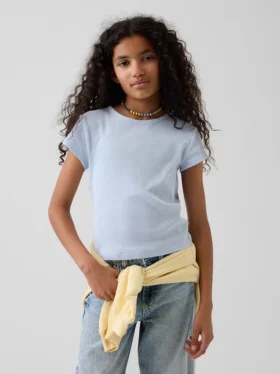 Camiseta de punto acanalado para niños