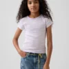 Camiseta de punto acanalado para niños