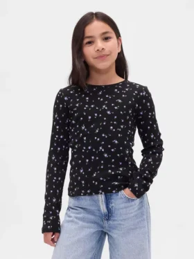 Camiseta de punto acanalado para niños