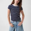 Camiseta de punto acanalado para niños