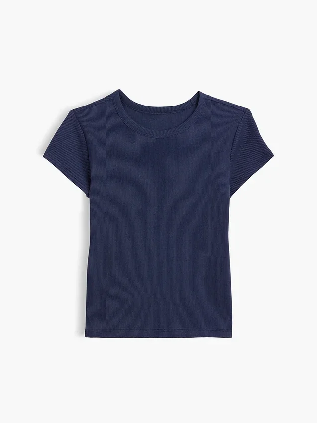 Camiseta de punto acanalado para niños