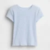 Camiseta de punto acanalado para niños