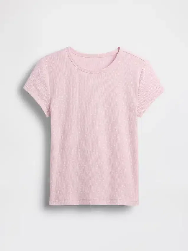 Camiseta de punto acanalado para niños