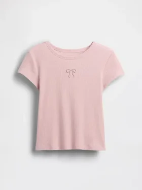 Camiseta de punto acanalado para niños