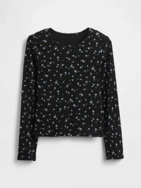 Camiseta de punto acanalado para niños