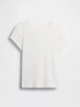 Camiseta de punto acanalado para niños
