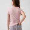 Camiseta de punto acanalado para niños