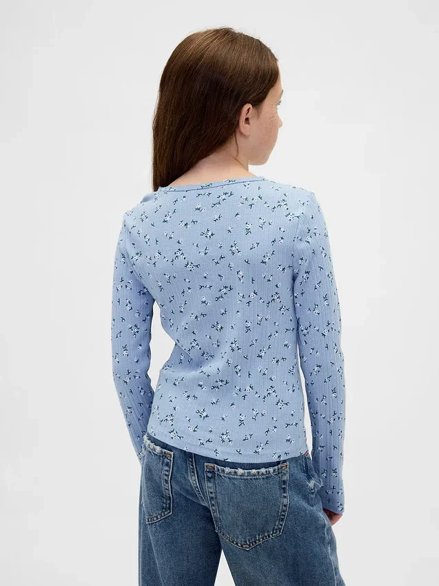 Camiseta de punto acanalado para niños
