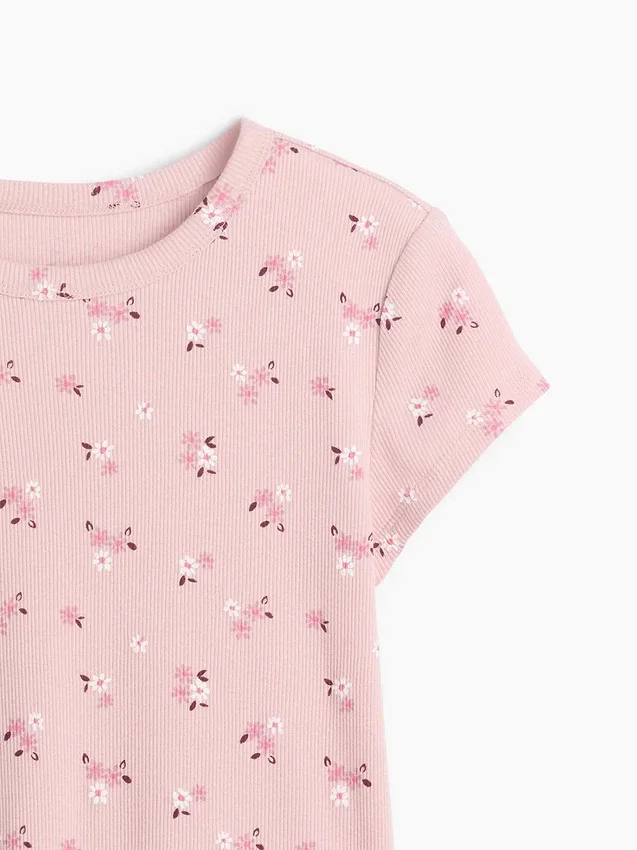 Camiseta de punto acanalado para niños