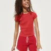 Camiseta de punto acanalado para niños