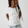 Camiseta de punto acanalado para niños