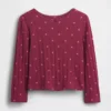 Camiseta de punto pointelle para bebés y niños pequeños