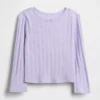 Camiseta de punto pointelle para bebés y niños pequeños