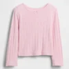 Camiseta de punto pointelle para bebés y niños pequeños