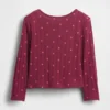 Camiseta de punto pointelle para bebés y niños pequeños