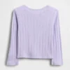 Camiseta de punto pointelle para bebés y niños pequeños