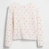 Camiseta de punto pointelle para bebés y niños pequeños