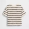 Camiseta de punto waffle para bebés y niños pequeños