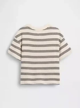 Camiseta de punto waffle para bebés y niños pequeños