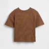 Camiseta de punto waffle para bebés y niños pequeños
