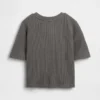 Camiseta de punto waffle para bebés y niños pequeños