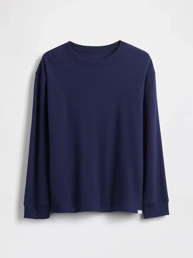 Camiseta de tejido tipo waffle para niños