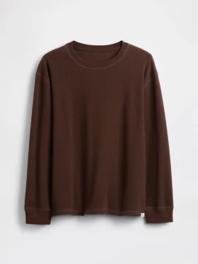 Camiseta de tejido tipo waffle para niños