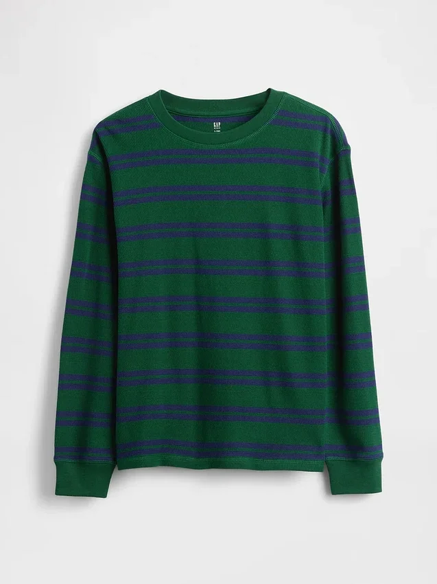 Camiseta de tejido tipo waffle para niños
