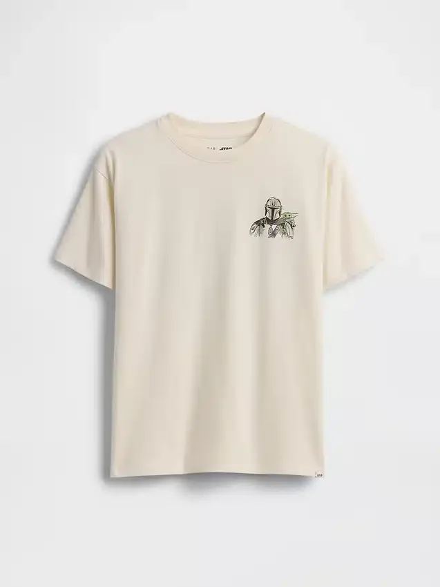 Camiseta de tela de algodón suave con diseño gráfico de Star Wars para niños