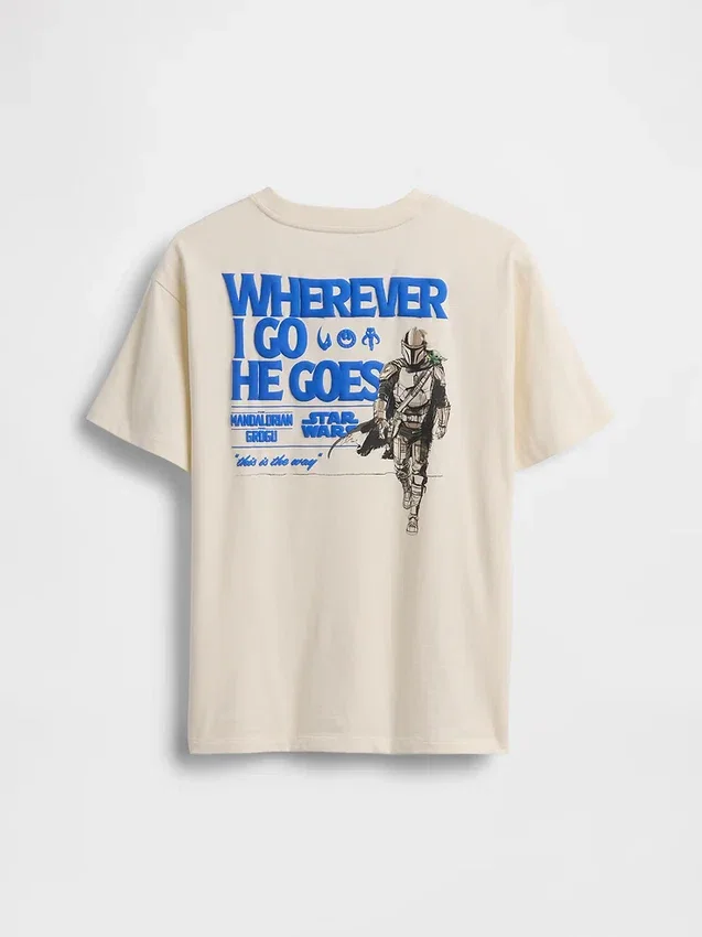 Camiseta de tela de algodón suave con diseño gráfico de Star Wars para niños