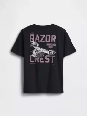 Camiseta de tela de algodón suave con diseño gráfico de Star Wars para niños