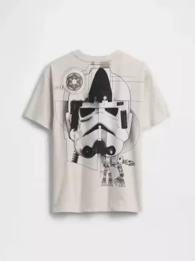 Camiseta de tela de algodón suave con diseño gráfico de Star Wars para niños