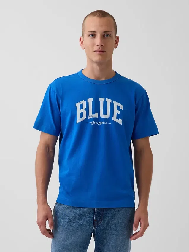 Camiseta Get Blue con logo y corte holgado