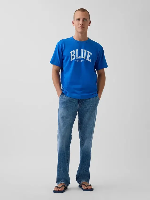 Camiseta Get Blue con logo y corte holgado