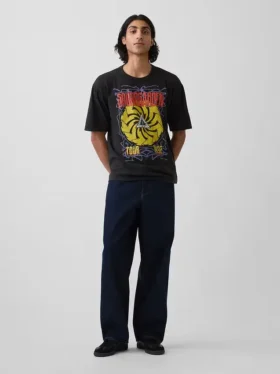 Camiseta gráfica corta de tejido grueso de Soundgarden