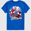 Camiseta gráfica de manga corta para niños pequeños con Spidey y sus amigos de Marvel en pantalones cortos