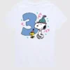 Camiseta gráfica de manga corta para niños pequeños de Peanuts para el tercer cumpleaños