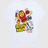 Camiseta gráfica de pantalones cortos para niños pequeños con diseño «Doodle» de Iron Man de Marvel