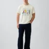 Camiseta gráfica de tejido grueso Gap Sport