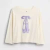 Camiseta gráfica holgada combinable para bebés y niños pequeños