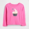 Camiseta gráfica holgada combinable para bebés y niños pequeños
