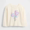 Camiseta gráfica holgada combinable para bebés y niños pequeños