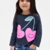 Camiseta gráfica holgada combinable para bebés y niños pequeños