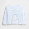 Camiseta gráfica holgada combinable para bebés y niños pequeños