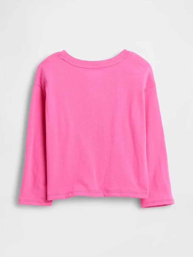 Camiseta gráfica holgada combinable para bebés y niños pequeños
